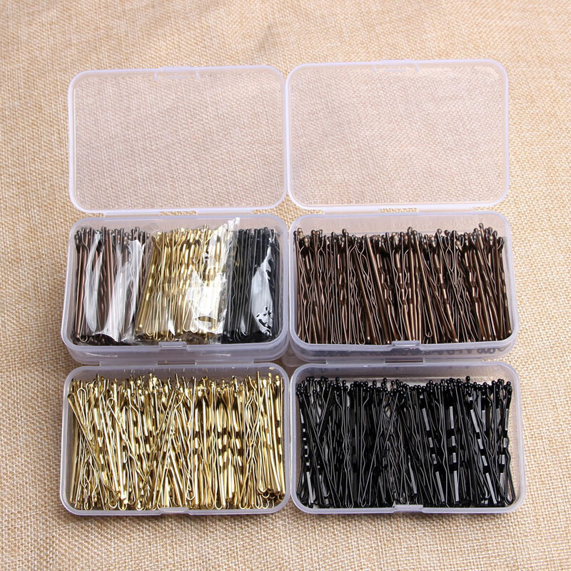 Metal Hair Clips for Wedding Women, Hairpins, Barrette, Curly, Wavy Grips, Bobby Pins, Hair Styling Acessórios, 150Pcs, Box