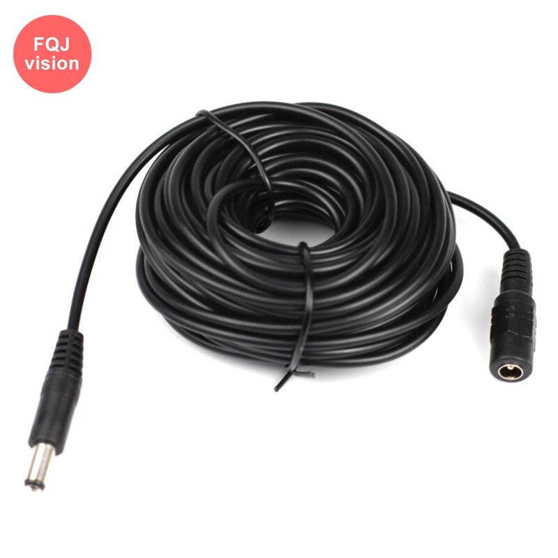 5M/10M/15M/20M/30M DC 12V Extended Surveillance Camera Power Cable 5.5mmx2.1mm Male Female Extension Cord for Security Camera