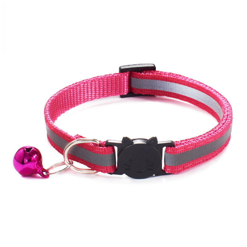 Collare per gatto riflettente staccabile anello per collo collana elastico di sicurezza regolabile con campana prodotti per animali domestici
