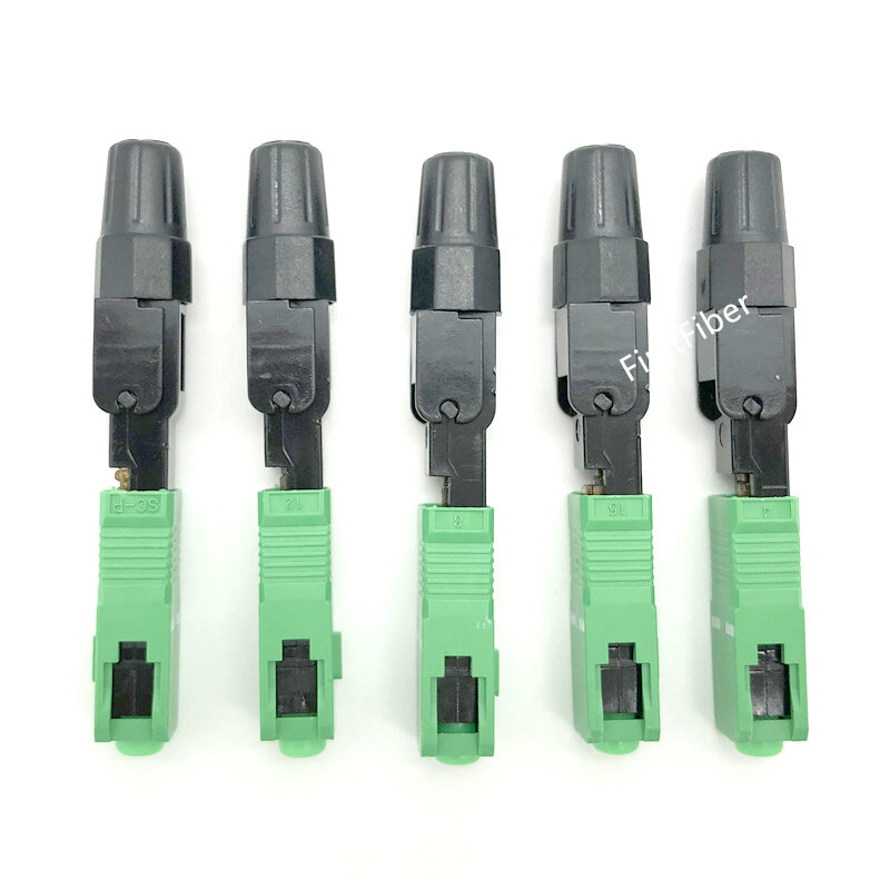 1 stücke SC APC Schnelle adapter Stecker adapter unterstützung 0,9mm 2,0mm 3,0mm Innen und FTTH Flach Kabel fast/Quick Bereich