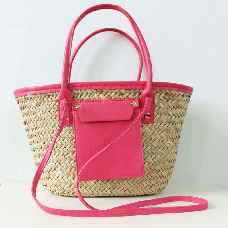 Tote Casual borse in Rattan di grande capacità Designer donna borse a tracolla in vimini intrecciate a tracolla borsa da spiaggia estiva di lusso borsa grande