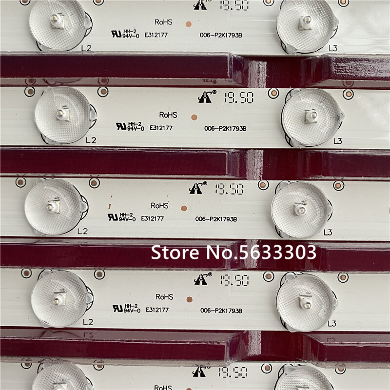 8 шт. 40-дюймовые светодиодные ленты для подсветки телевизора 006-P2K1793B 40F2370-6EA для Toshiba 40L1550C 4C-LB4006-YH3