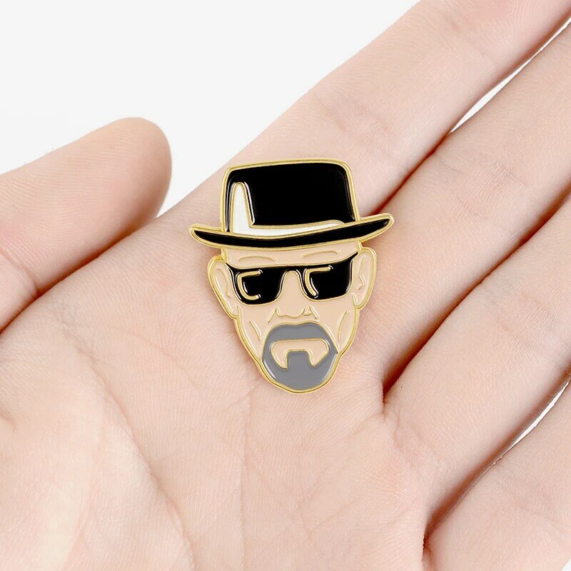 QIHE JEWELRY Enamel Pins Movie Fans Metal Brooches Badges Denim Clothes Women Pins Gifts