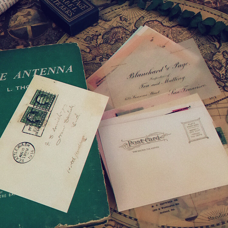 16 Teile/paket Vintage Pergament Alte Mail Buchstaben Aufkleber DIY Handwerk Scrapbooking Album Junk Journal Planer Dekorative Aufkleber