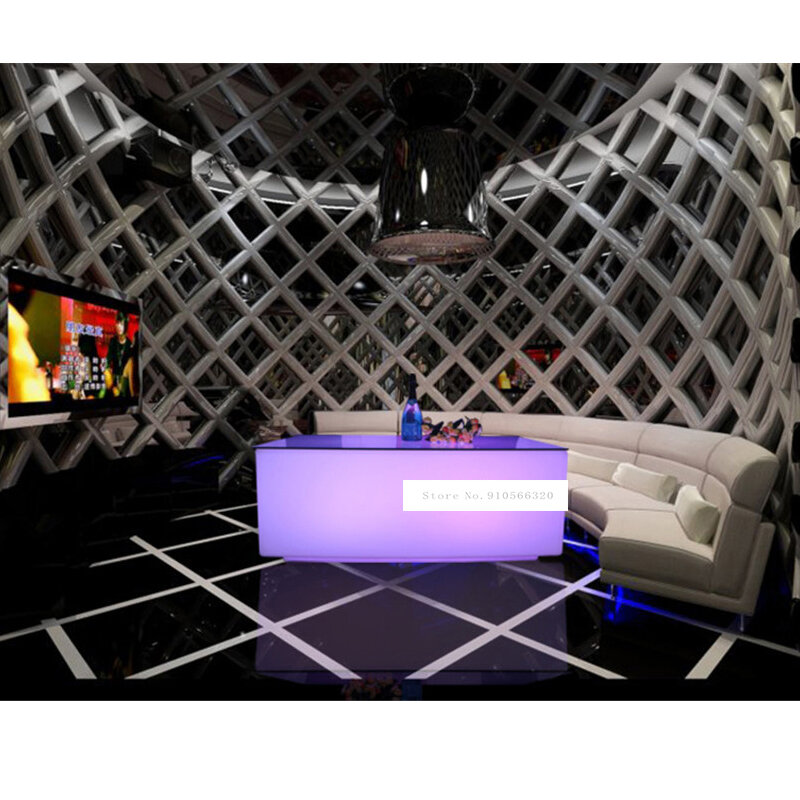 Mesa de Bar LED resistente al agua, creativa, moderna, de 16 colores, decoración del hogar con mando a distancia