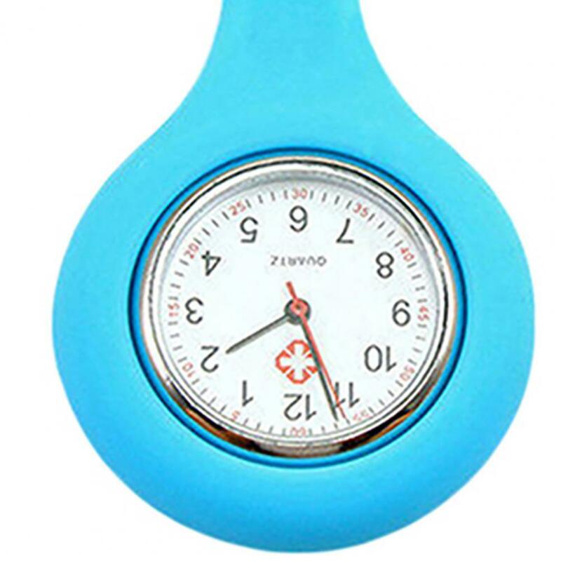 Reloj de enfermera de silicona de bolsillo para mujer, reloj con broche Fob para Hospital y hogar, movimiento de cuarzo, fiesta de Cosplay
