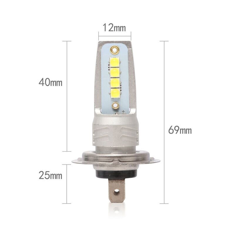 2Pcs H7 H4 Led Car Headlight H1 H8 H9 H11 9005 9006 HB4 9012 Auto Fog Lights CSP 6000K 8000K 12000LM 80W 12V Canbus Lamps