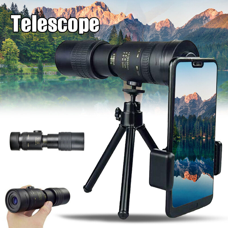 4k quente 10-30x30mm super telefoto zoom monocular telescópio para praia viagem nds