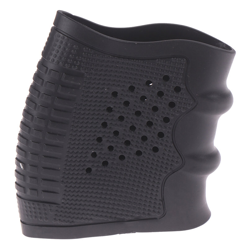Anti-Slip Tactical Pistool Rubber Bescherm Cover Grip Handschoen Tactical Holster Voor Glock Jacht Black Gun Accessoires