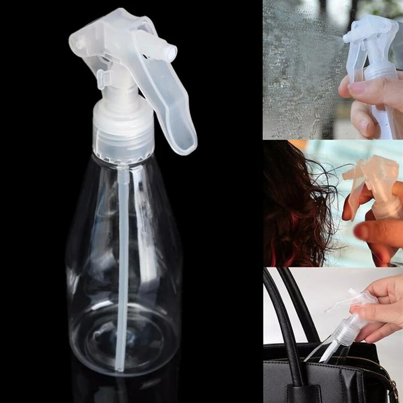 200ML Portable Plastic Spray Bottle Transparent Moisture Atomizer Hairdressing Sprayer Bottles Travel Plants Flower Spray Bottle