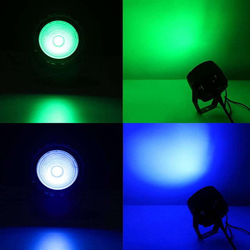 Control remoto inalámbrico Par LED COB 30W RGB 3 en 1, iluminación DMX, efecto de iluminación de escenario profesional para DJ, fiesta, Club