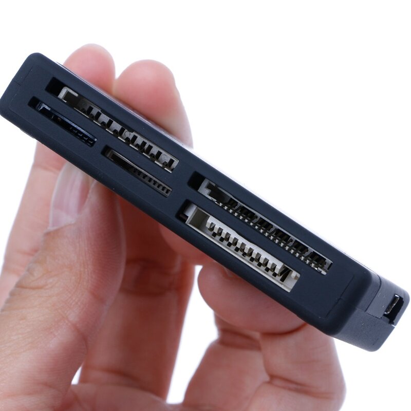 قارئ بطاقات ذاكرة الكل في واحد USB خارجي صغير SD SDHC M2 MMC XD CF