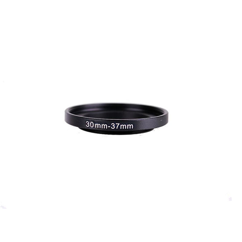 30mm-37mm 30-37mm 30 a 37 intensificam o adaptador do anel do metal do filtro da lente preto