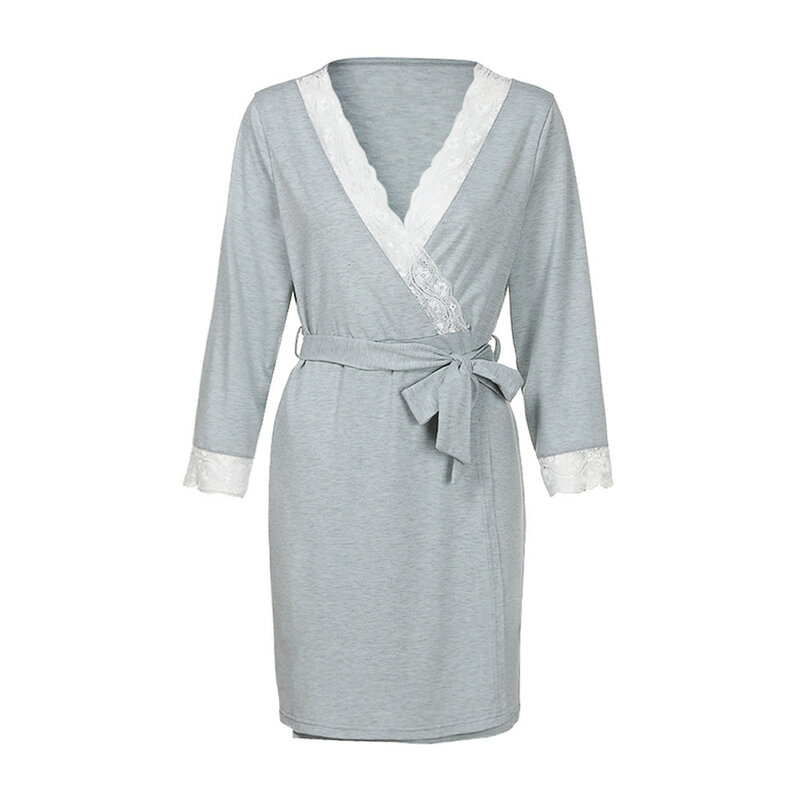 Kimono Robe Bathrobe Women Cotton Long Robes Casual Robe Kimono Feminino Bath Robe Large Size Femme Pajamas Night-Rob Dress