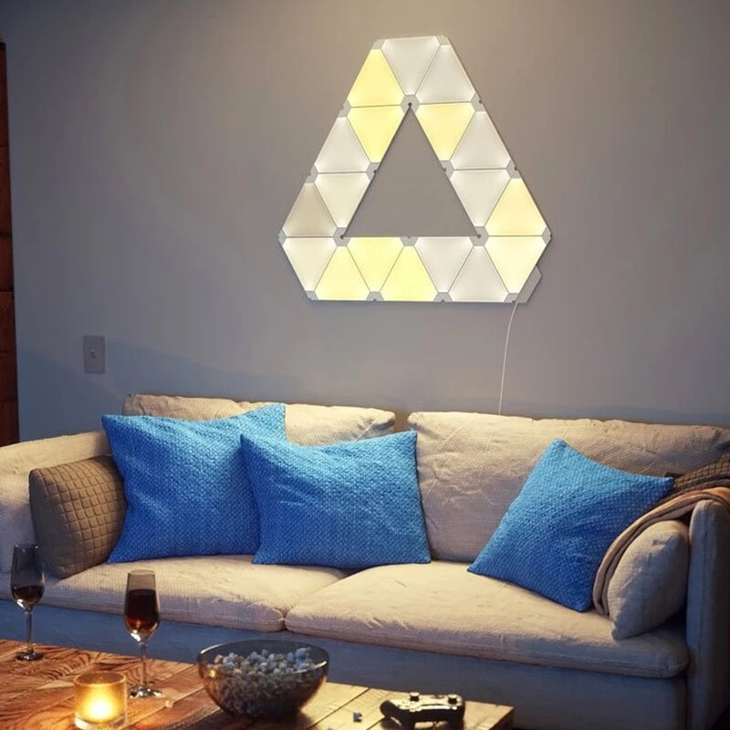 Nanoleaf-Triângulo Original Night Smart Odd Light, Trabalhar com Mijia, Apple Homekit, Google Home, Configuração personalizada, Full Color, Novo