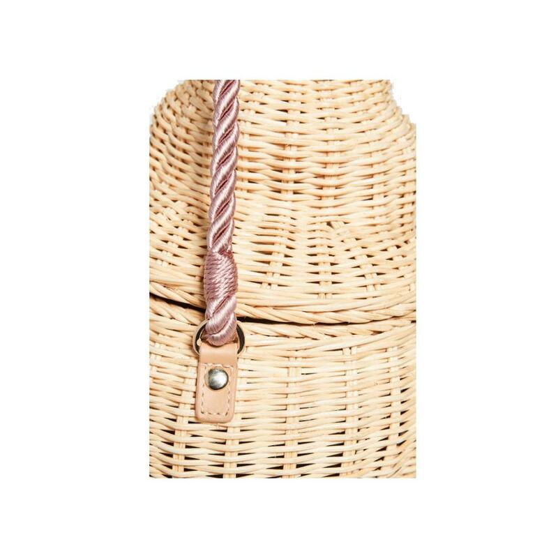 Diyssomos rattan conch forma um-ombro senhora diagonal praia palha tecido saco de bambu feito à mão nenhum local fabricante personalização