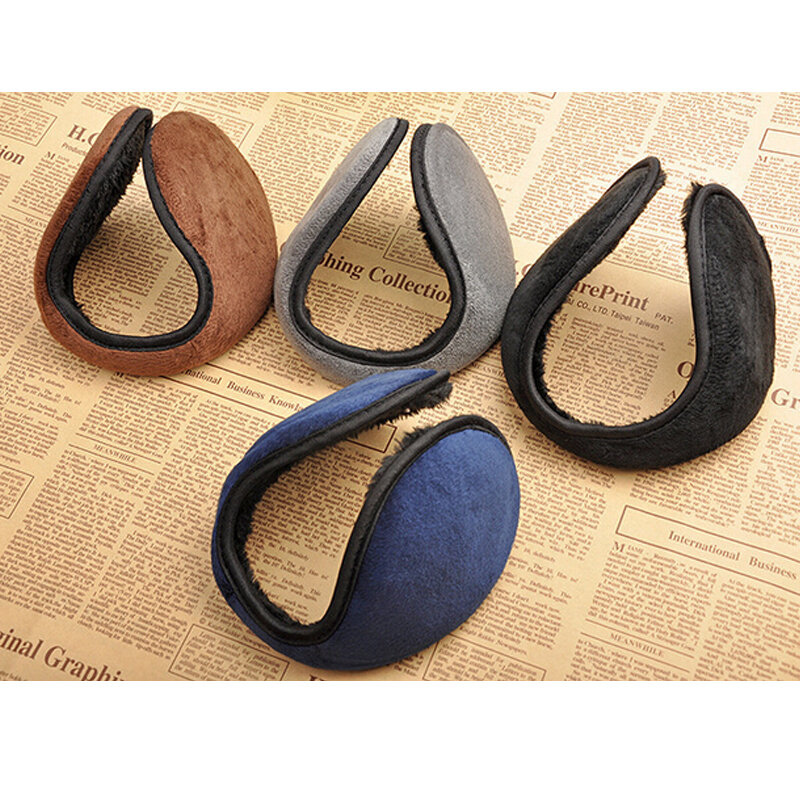 KLV-orejera Unisex, accesorios para invierno, banda para las orejas, calentador de orejas, regalo, negro/café/gris/Azul Marino