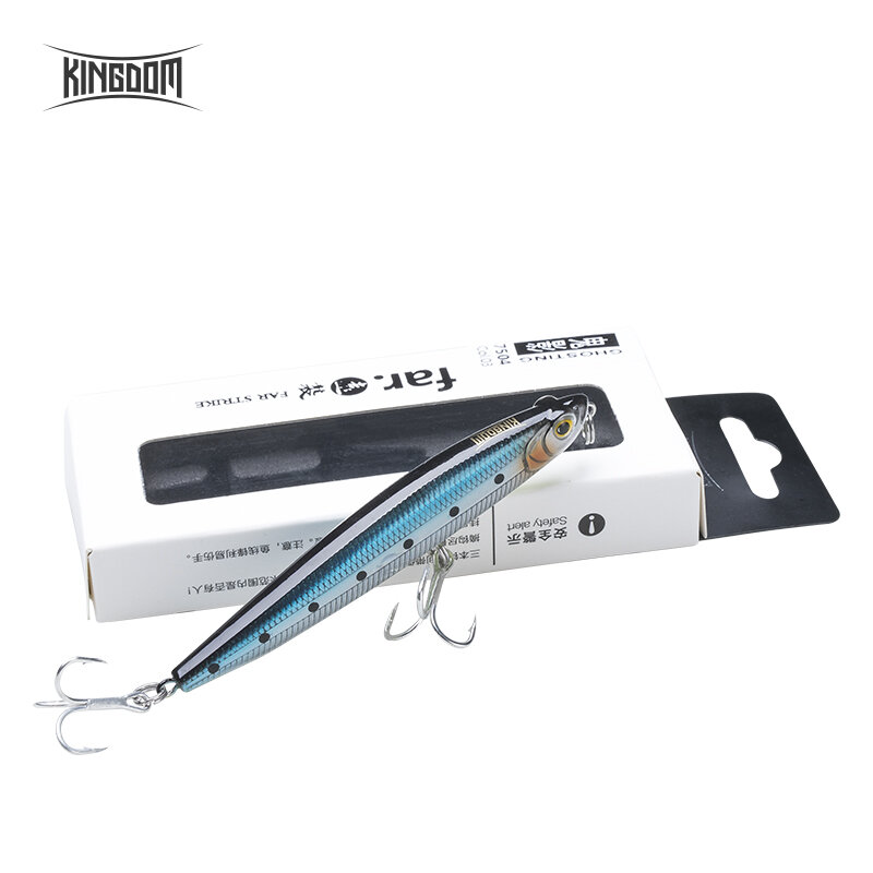 Kingdom – leurre Pencil rigide coulant de haute qualité, appât artificiel de type wobbler idéal pour la pêche en mer, nouveau modèle, 80/95mm