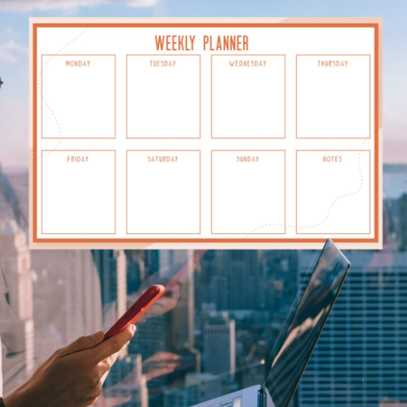 Tabela planejador mensal semanal seco apagar quadro branco geladeira adesivo placa de boletim para notas mensagem refeição geladeira adesivos