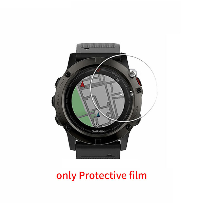 Protector de pantalla vidrio templado redondo Ultra delgado reloj inteligente película deporte Anti arañazos cubierta completa para Garmin Fenix 5s