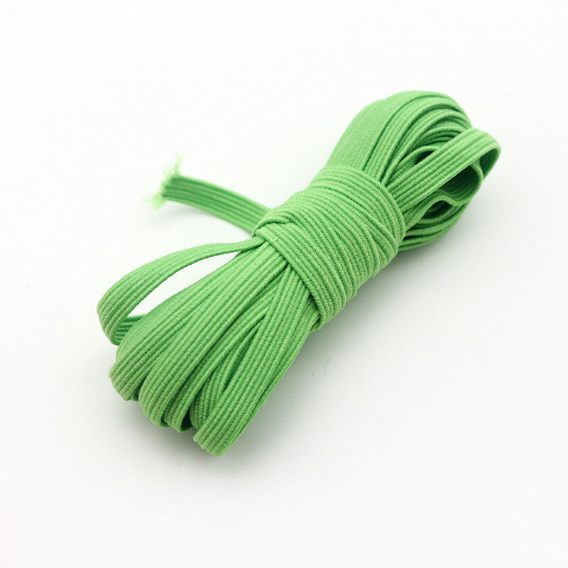 5m Elastische Elastische Band Farbe Nähen Haushalt Gummi Band Polyester Elastische Band Garment Nähen Zubehör Zubehör 6mm