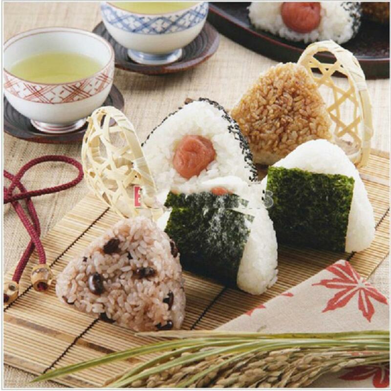 DIY Food Press Form Sushi Mold, Onigiri Arroz Bola Maker, Bento Tool, 2pcs por conjunto