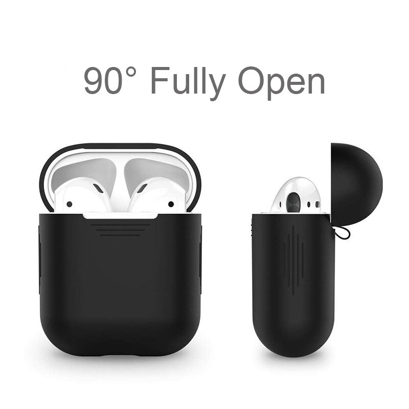 애플 에어팟용 실리콘 케이스 보호 커버, 1/2 이어폰 소프트 TPU 커버, 에어팟 미포함