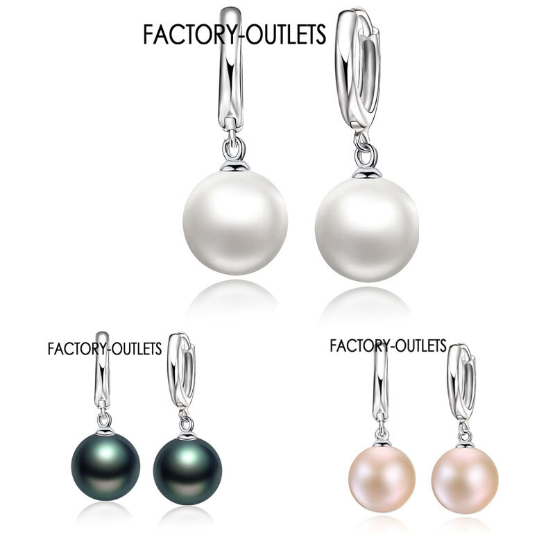 Pendientes de perlas blancas para mujer y niña, aretes de aguja de plata 925 de alta calidad, accesorios para pendientes, regalos de joyería