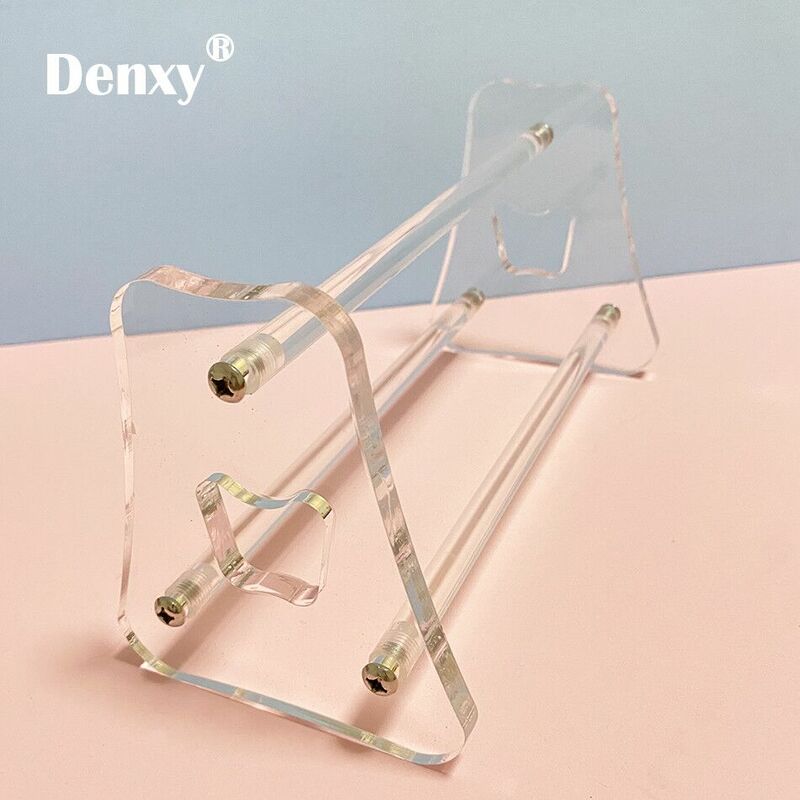 Denxy 1 Buah Tang Gigi Berkualitas Tinggi Tebal Penyangga Rak Instrumen Akrilik Bening Tang Rak Aksesori Gigi