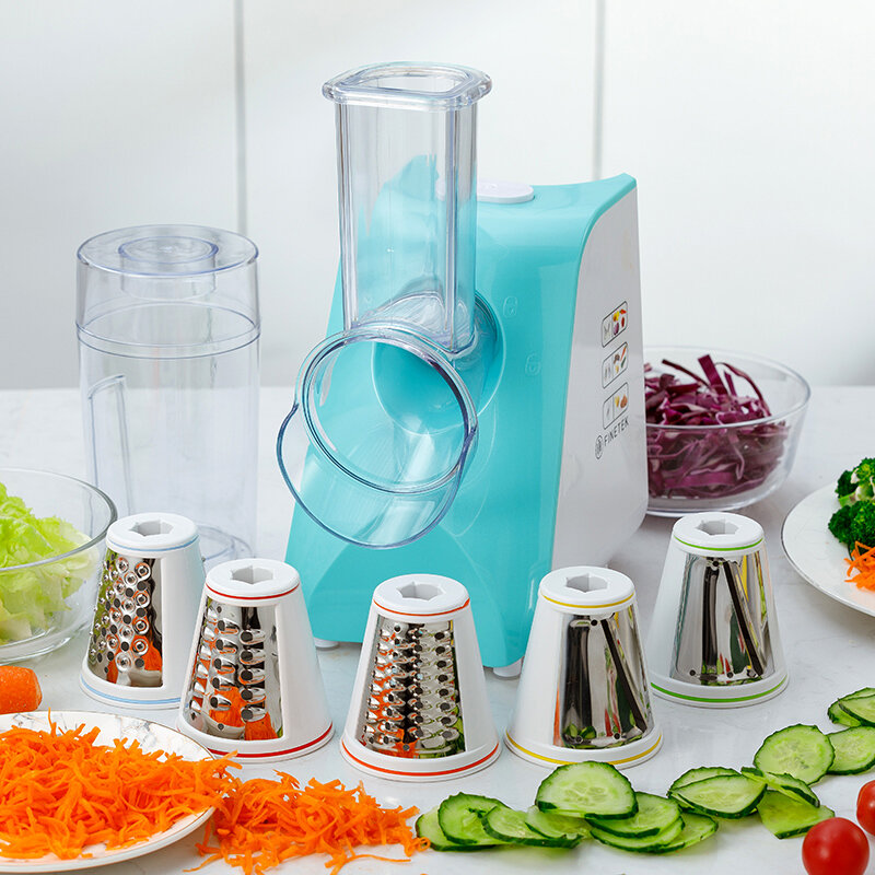 220V Sayuran Salad Shredder Otomatis Multi-fungsi Listrik Pemotong Sayur Rumah Tangga Mengiris Artefak