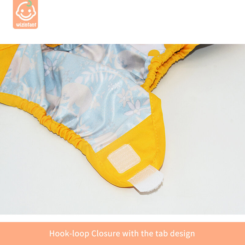 Neue! (4 teile/los) WizInfant Umweltfreundliche Neugeborenen Windel Abdeckung Baby Waschbar Tuch Windeln Für Kinder