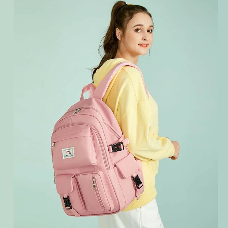 Mochila escolar impermeável para mulheres, bonito estudante Bookbag, mochila Bagpack de alta qualidade, nova moda