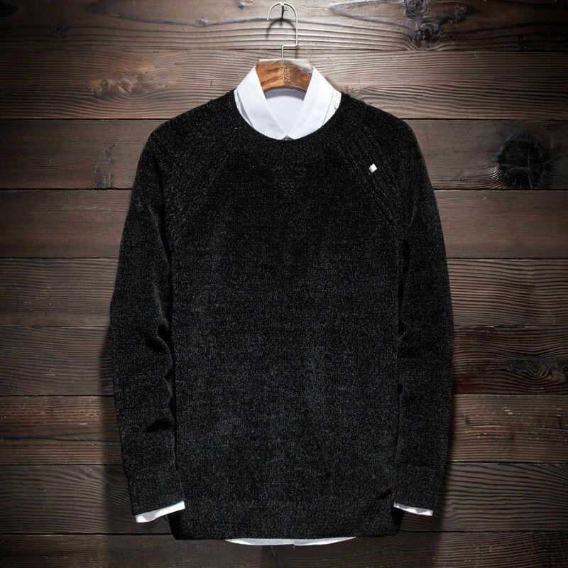 Брендовый зимний мужской свитер MRMT 2024, Молодежный пуловер с круглым вырезом для мужчин, однотонная трикотажная одежда, свитер с длинными рукавами