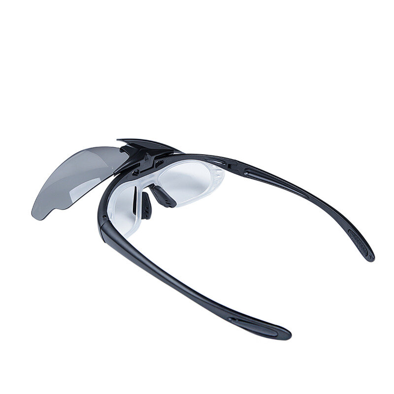 Tactical airsoft óculos de proteção pc 3 lente óculos de tiro anti-nevoeiro segurança ciclismo caminhadas correndo esporte com miopia quadro míope