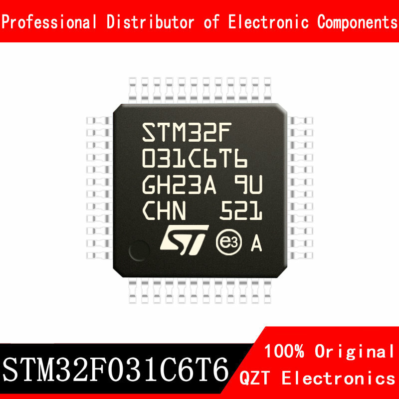5 sztuk/partia nowy oryginał STM32F031C6T6 STM32F031 LQPF-48 mikrokontroler MCU