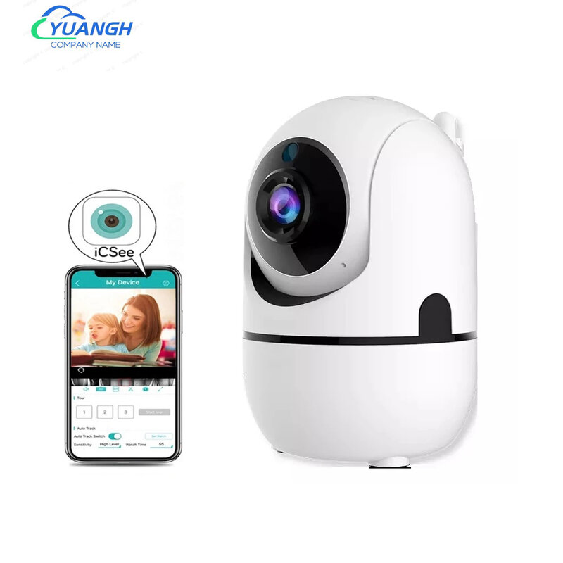 ICSee APP Indoor Home 1080P IP Camera Wifi Two Ways AUDIO Security Mini CCTV telecamera di sorveglianza Wireless Baby Monitor