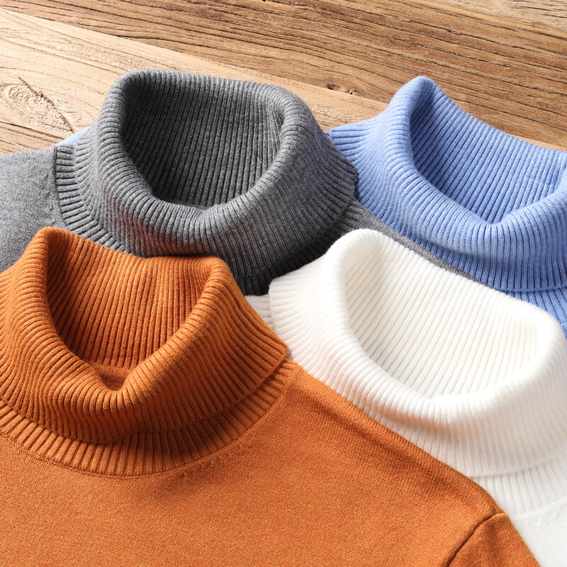 2023 новый осенне-зимний мужской теплый свитер высокого качества, Модный повседневный удобный пуловер, толстый свитер, мужской бренд