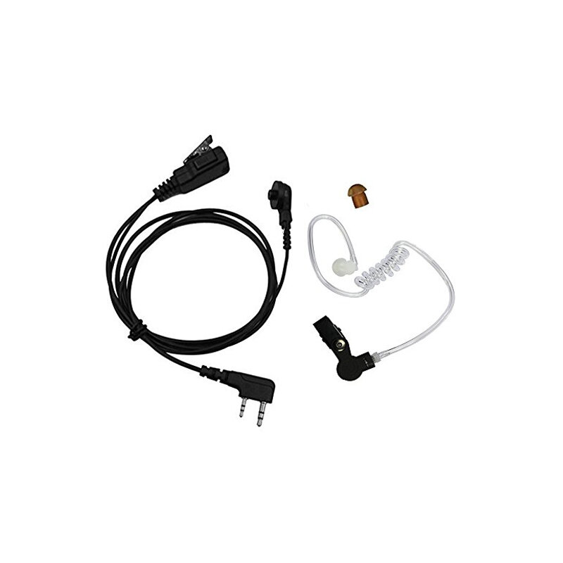 KSUN Air Akustische Rohr Ohrhörer Headset mit Push zu Sprechen und Mikrofon für Kenwood HYT Puxing Wouxun Baofeng ZWEI Weg radios