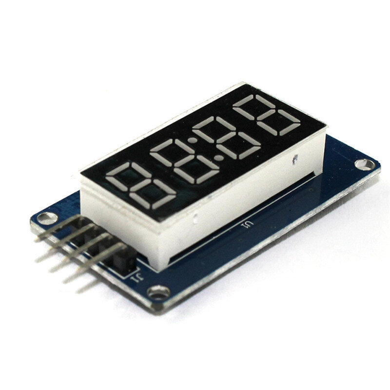 TM1637 0.36 "4-Digit Led Display Whitetube Decimale 7 Segmenten Klok Dubbele Dots Module Voor Arduino