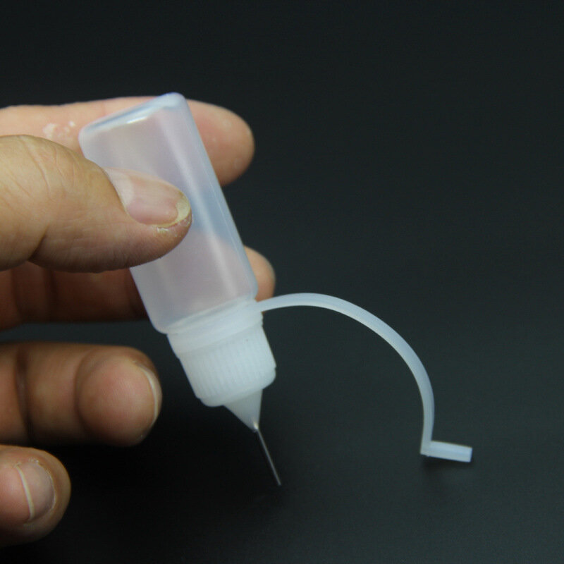 Bộ 5 10Ml Nhựa Squeezable Kim Chai Mắt Chất Lỏng Ống Nhỏ Giọt Mẫu Thả Có Thể Keo Applicator Lọ Vail