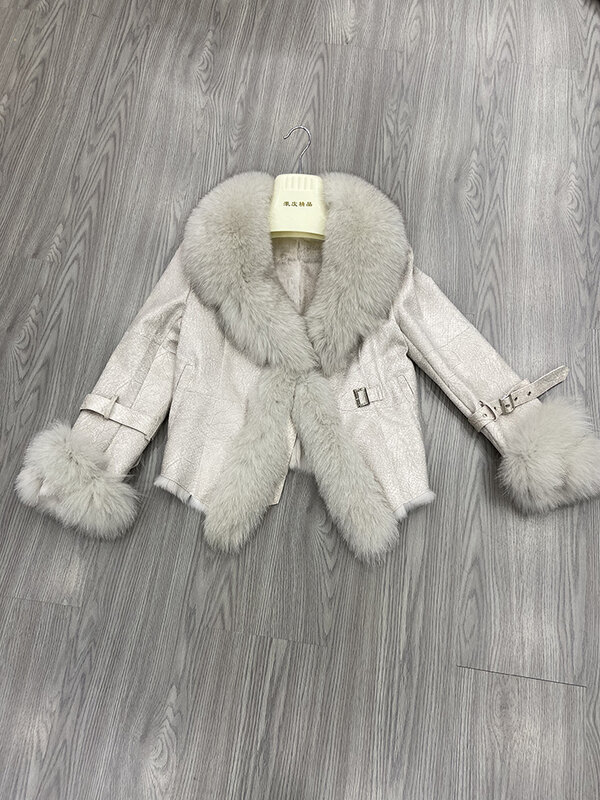 Amostra casacos link apenas um de alta qualidade real pele de raposa colete casaco moda natural casaco de pele de raposa