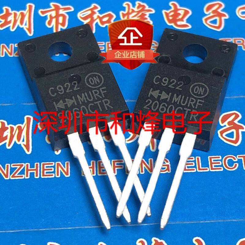 10PCS MURF2060CTR TO-220F 600V 20A in stock 100% new and original