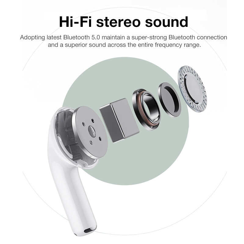 Airpodering Pro 3-auriculares TWS, inalámbricos por Bluetooth, auriculares HiFi para música, Auriculares deportivos para videojuegos, para teléfonos IOS y Android