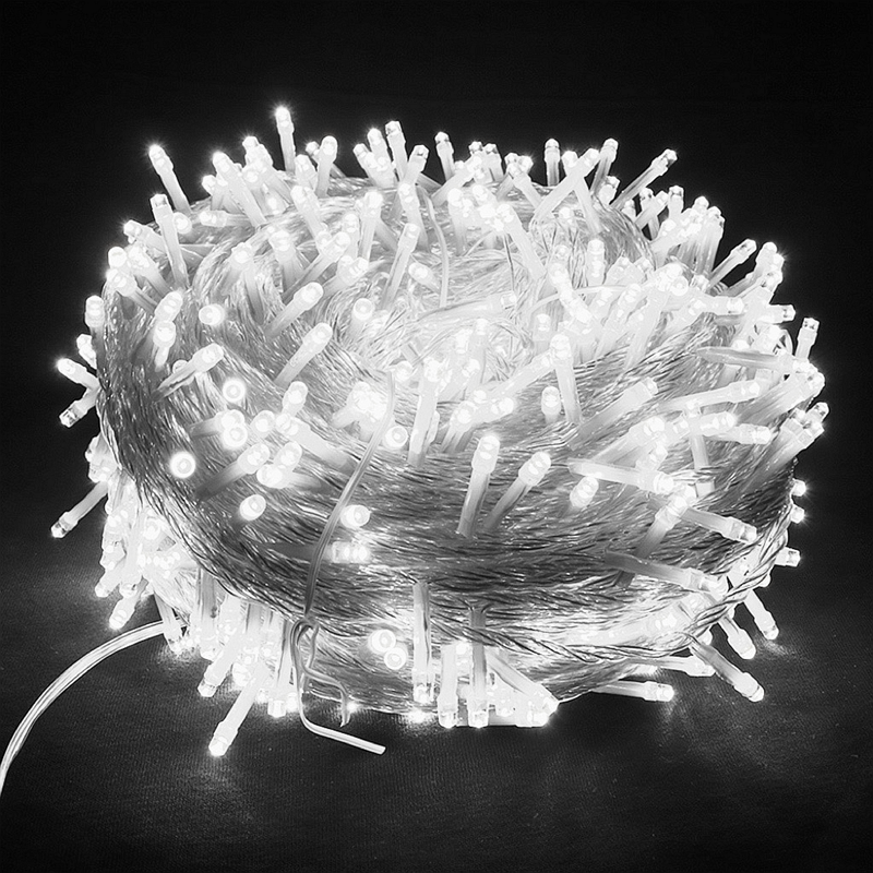 Ghirlanda di luci a LED per esterni 110 /220 V ghirlanda 10-100M impermeabile fata luce natale festa di nozze decorazione giardinaggio