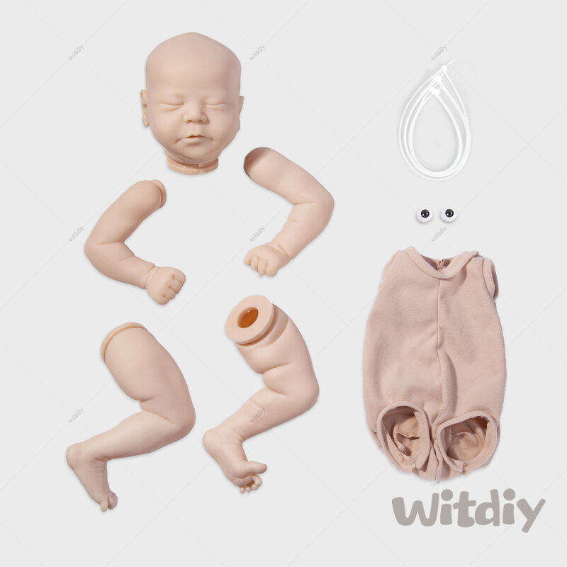 Witdiy Chase-Unpainted Vinyl Baby Doll Kit, Em Branco, Novo, Dê 2 Presentes, 50 cm, 19,69"
