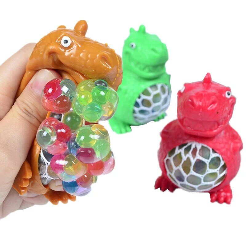 Cartoon Dinosaurier Perlen Entlasten Druck Hand Zappeln Spielzeug für Kinder Stress Squeeze Dekompression Erwachsene Büro Kind Spielzeug Geschenk