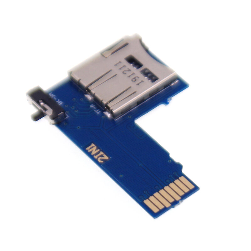 Scheda di memoria adattatore doppia scheda TF Raspberry Pi 4 Dual System | Adattatore per scheda Micro SD 2 In 1 Dual TF per Raspberry Pi 3 / Zero W