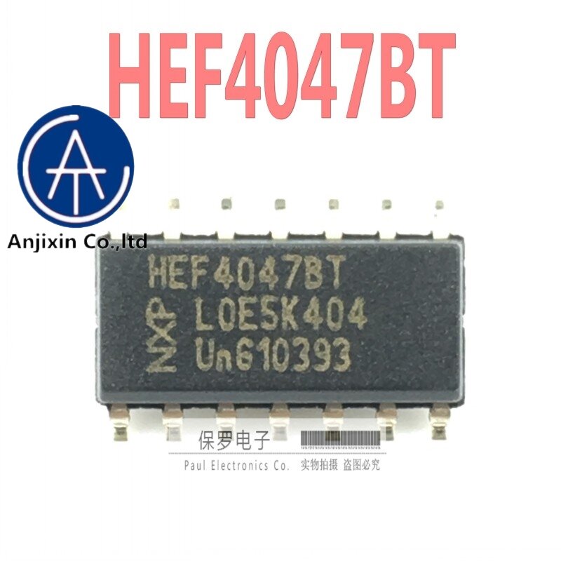 Oscilador original 100% e novo oscilador multifrequência hef4047bt hef4047 sop-14 em estoque, com 10 peças