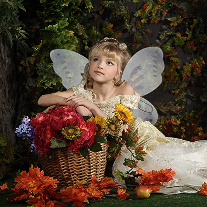 Ailes de Papillon Dégradées pour Fille, Costume d'Halloween, Accessoire de ixd'Anniversaire, 1 Pièce