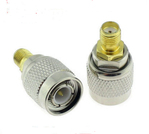 2Pcs connector TNC male to SMA female adapter RF Coaxial Kits Cover Test Coverter Adaptor
